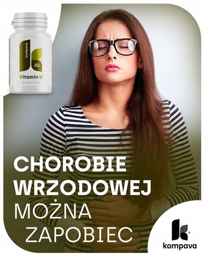 NATURALNA Witamina U na wrzody żołądka Kompava 500 mg/60 kaps na Arena.pl