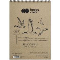 SZKICOWNIK NA SPIRALI A4/80K PTAKI HC 4650