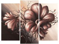 70 90CM OBRAZ 3 ELEM DALIOWA KONIECZNOŚĆ ŚCIENNY DRUK PŁÓTNO