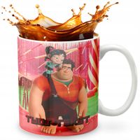 KUBEK 330ml GRAFIKA PREZENT ŚWIĘTA WZÓR - BAJKA RALF RALPH + IMIĘ