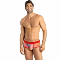 anais men falcon boxer brief s bananowy wzor, lycra, komfortowy pas