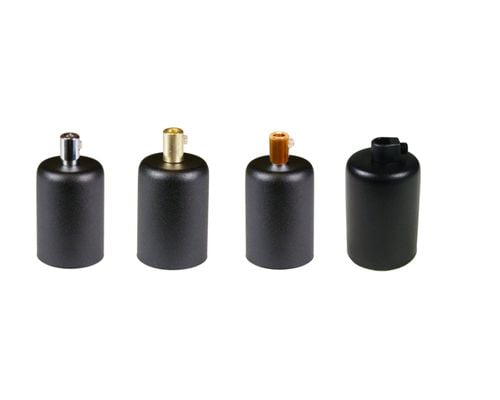 OPRAWKA E27 OSŁONKA DEKORACYJNA METALOWA CZARNA Z MOSIĄDZEM na Arena.pl