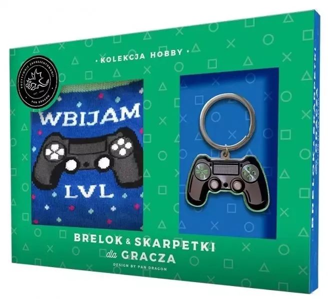 Zestaw brelok + skarpetki dla gracza zdjęcie 1
