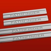 Listwa progowa NISSAN PATHFINDER MK3 R51 Stal nierdzewna 304 połysk 4szt