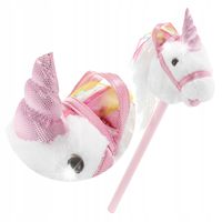Hobby Horse miękka głowa konia koń na kiju jednorożec 70 cm dźwięki galopu