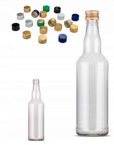 10 szt. - Butelka szklana 500 ml z zakrętką -butelki do bimbru, wódki, soku na Arena.pl