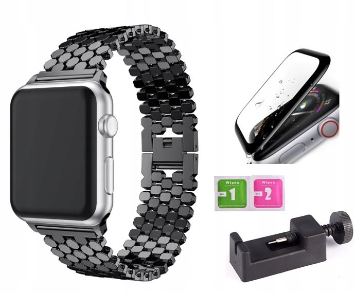 BRANSOLETKA PASEK DO APPLE WATCH 38/40/41/SE SZKŁO zdjęcie 1