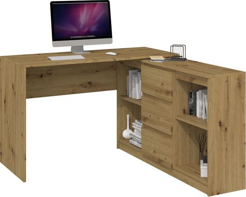 FUNKCJONALNE BIURKO PLUS NA LAPTOP DĄB ARTISAN na Arena.pl