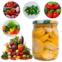 Słoiki Szklane 500 ml 0,5 L z Nakrętką 48 sztuk Przetwory Owoce Lemon Tree