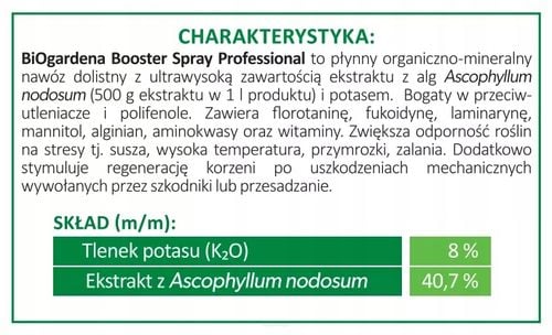 BioGardena Booster Spray Professional 1l na Arena.pl