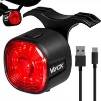 LAMPKA ROWEROWA TYLNA CZERWONA 17xLED WODOODPRONA MOCNA USB-C VAYOX
