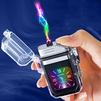 Wodoszczelna zapalniczka plazmowa, zegarek tarczowy w zapalniczce RGB