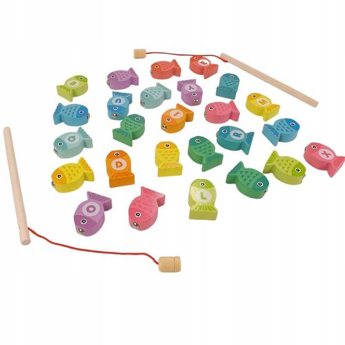 Drewniana gra łowienie rybek na magnes 3w1 4311 na Arena.pl