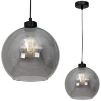 Skandynawska LAMPA wisząca SOFIA MLP6577 Milagro loftowa OPRAWA szklana kula zwis czarny przydymiony