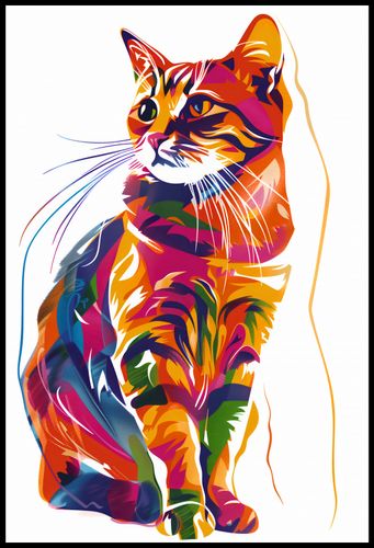 Plakat 67,5x100cm Nasycony Kot na Arena.pl