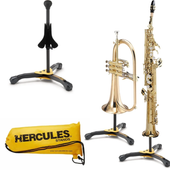 Statyw saksofon sopranowy lub flugelhorn pokrowiec składany Hercules DS531BB