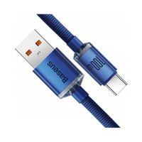 Kabel USB do USB-C Baseus Crystal Shine, 100W, 1.2m (niebieski)