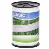 Taśma ogrodzeniowa BASIC 20 mm x 200 m do PASTUCHA dla koni - Wytrzymała
