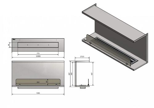 Biokominek Infire INSIDE C1000 Vers2 na Arena.pl