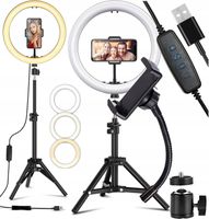 LAMPA PIERŚCIENIOWA RING DO MAKIJAŻU LED SELIE UCHWYT NA TELEFON