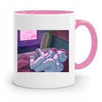 Kubek Różowy Dla Dziewczyny Żony Couple Z Nadrukiem Ze Zdjęciem