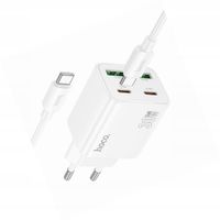Ładowarka Hoco N56 30W 4 wejścia USB-C biała do Samsung Galaxy S26 Plus