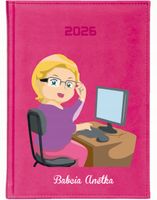 KALENDARZ A5 2026 DZIENNY ksiażkowy Z NADRUKIEM dla babci twój tekst