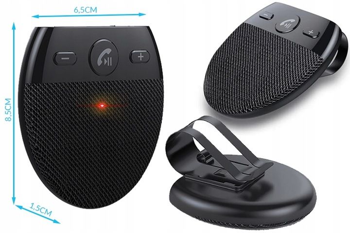 ZESTAW GŁOŚNOMÓWIĄCY DO AUTA BLUETOOTH DLA KIEROWCY DO SAMOCHODU zdjęcie 7