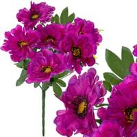 Chryzantemy bukiet sztuczny dekoracja stroik do wazonu 55cm fioletowy