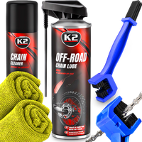 K2 Smar Zmywacz Do Łańcucha Rowerowego Motocyklowego Szczotka Mikrofibra