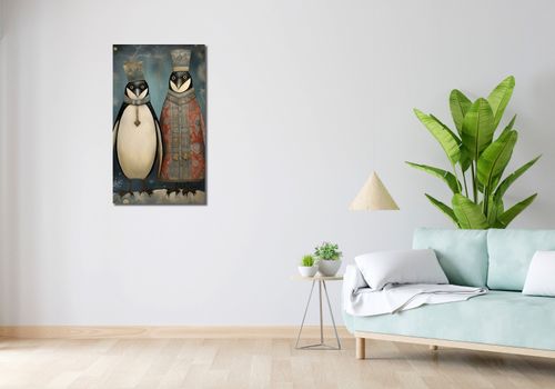 Obraz 50x90cm Królewskie Pingwiny na Arena.pl