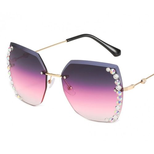 Okulary przeciwsłoneczne z kryształkami GRADIENT GRAY OK212WZ2 na Arena.pl