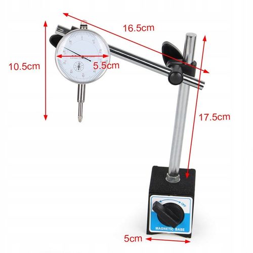 CZUJNIK ZEGAROWY+ STATYW MAGNETYCZNY DO SPRAWDZANIA BICIA TARCZ HAMULCOWYCH na Arena.pl