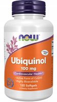 NOW Foods Ubiquinol KOENZYM Q10 Kaneka Naturalny Japoński 100mg 120softgels