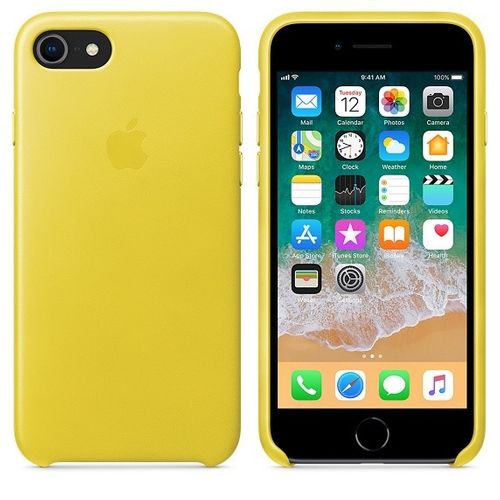 Apple iPhone 8 / 7 Leather Case - Spring Yellow na Arena.pl