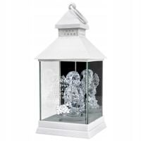 ZNICZ LAMPION ANIOŁEK LED z grawerem DLA BABCI