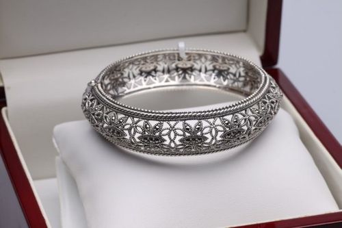 Srebrna bransoleta BDM2867 - Markazyty na Arena.pl