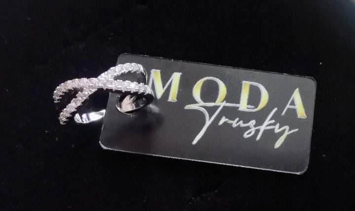 Kolczyk Nausznica Kolczyk Cyrkonie Kolczyk Srebro 925 zdjęcie 6