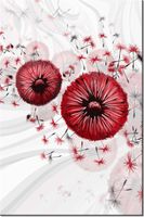 80CM 120 OBRAZ CZERWONY DMUCHAWCE 4 ŚCIENNY