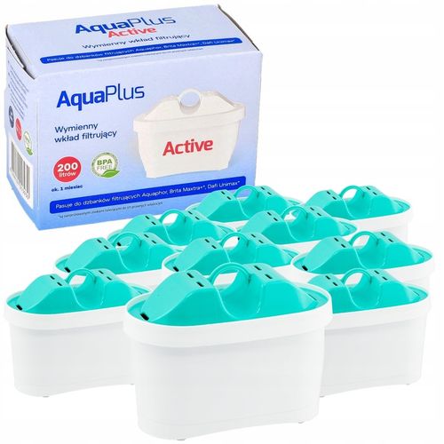Filtr Aquaplus Active wkład do dzbanka filtrującego wodę 10 szt. na Arena.pl