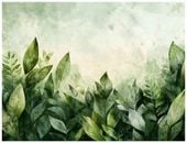 FOTOTAPETA LIŚCIE ZIELONE NATURA BETON DO SYPIALNI SALONU TAPETA 400x280