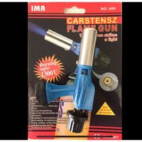 Palnik Gazowy STALOWY Opalarka Na Butlę + 2X Gaz Kartusz Ceramika Lutlampa