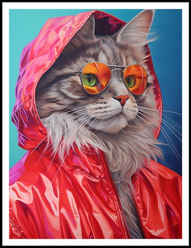 Plakat 75x100cm Kot w Stylu na Arena.pl