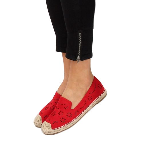 Espadryle ażurowe czerwone 9023 Red r.41 na Arena.pl