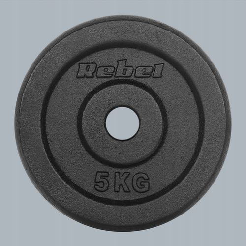 Obciążenie żeliwne zestaw 4x5kg 20kg otwór 31mm talerz klasyczne REBEL na Arena.pl