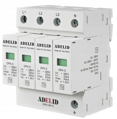 OGRANICZNIK OCHRONNIK PRZEPIĘĆ PRZEPIĘCIOWY C T2 4P 3-FAZ na Arena.pl