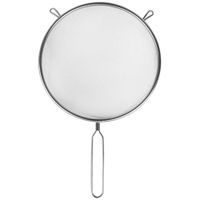 Sitko Kuchenne Stalowe Cedzak z Uchwytem do Odcedzania Przesiewania 22 cm