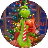 Opłatek na tort GRINCH Świąt Nie Będzie Postać Boże Narodzenie Mikołaj