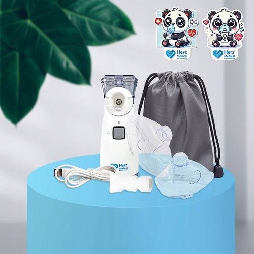 INHALATOR NEBULIZATOR Dla Dzieci i DOROSŁYCH -PRZENOŚNY na Akumulator Cichy na Arena.pl