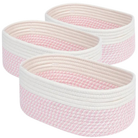 Organizer Boho Zestaw 3 Szt Premium Koszyk Kosmetyki Zabawki Łazienki Kosz